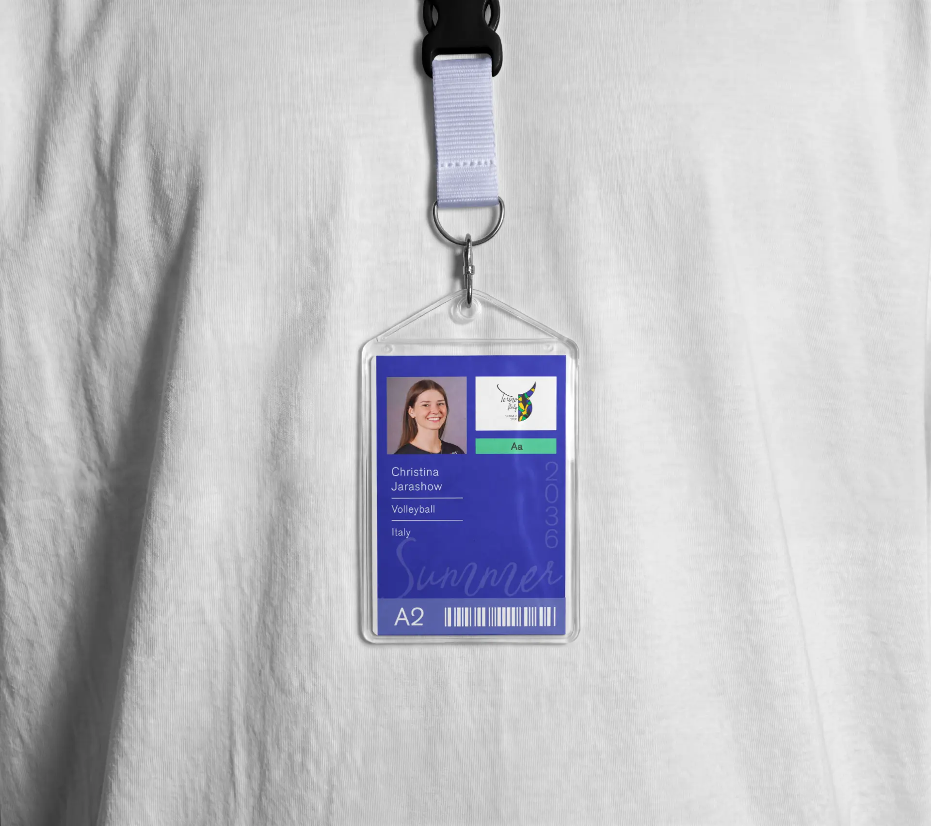 Torino 2036 — accreditation badge