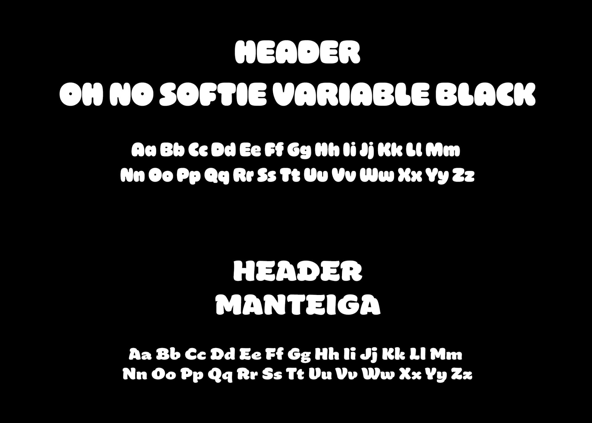 Boo — typography specimen
