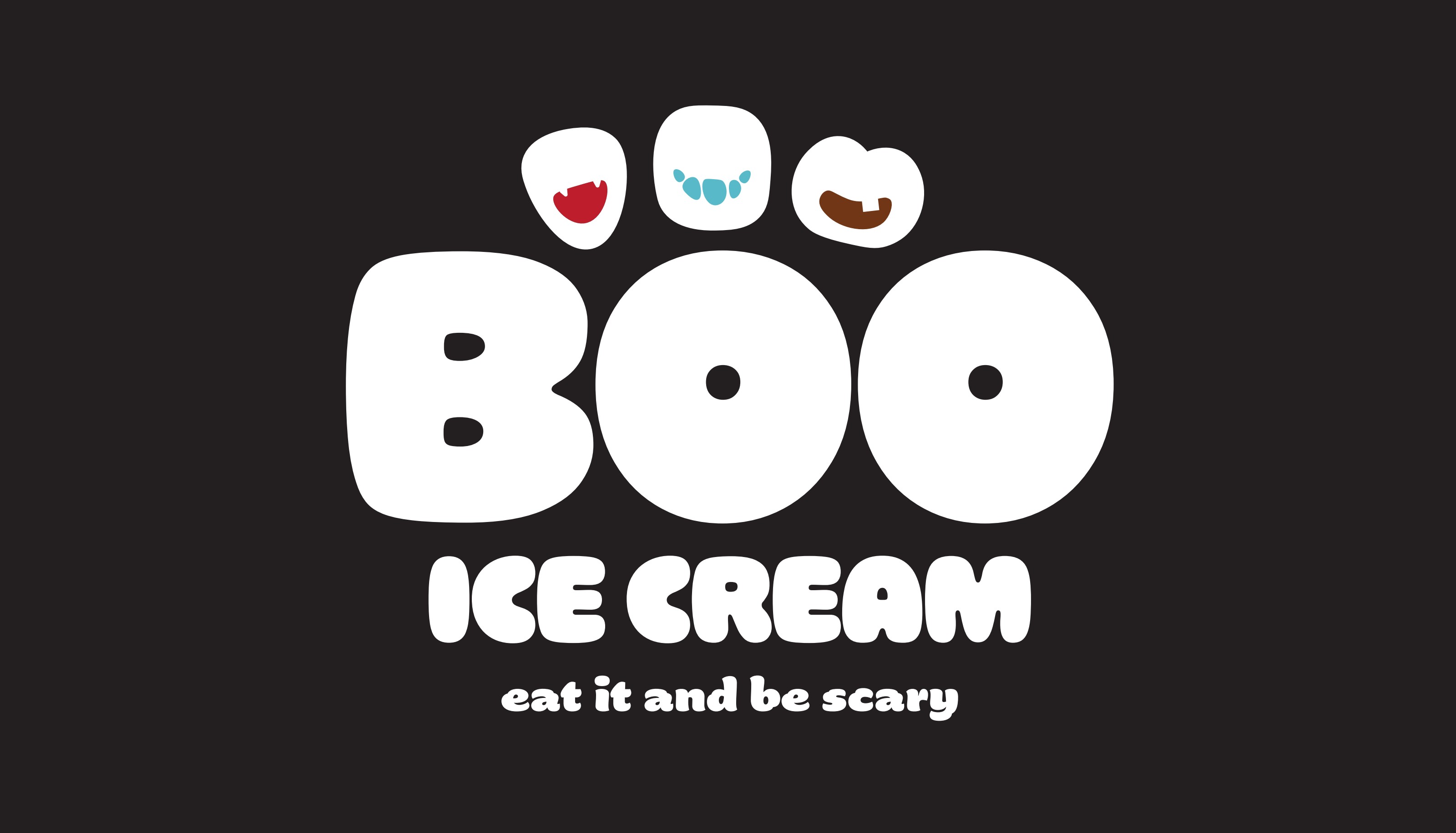 Boo Ice Cream logo — eat it and be scary