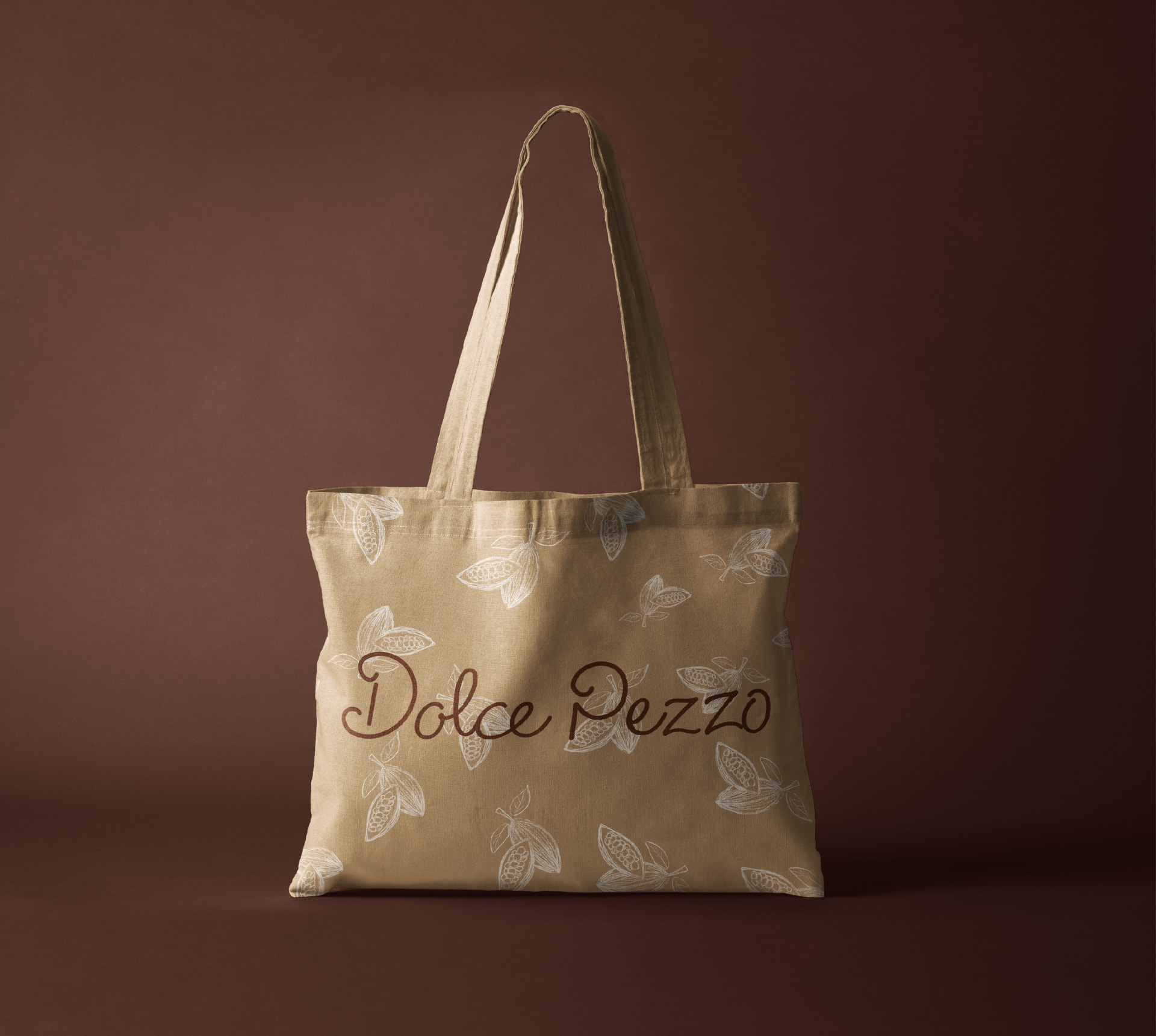 Dolce Pezzo branded beach tote bag
