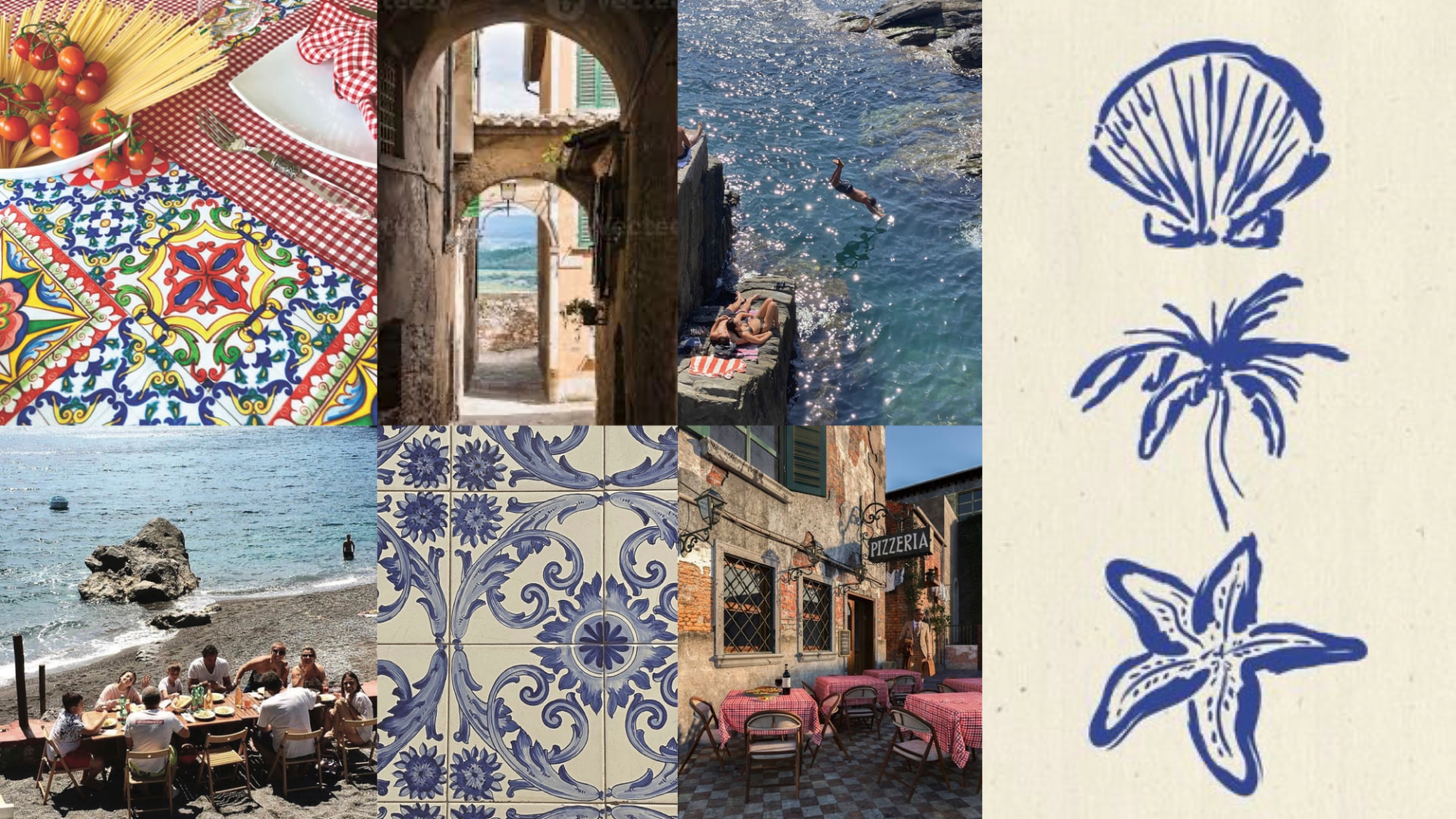 Italian cultural inspiration board