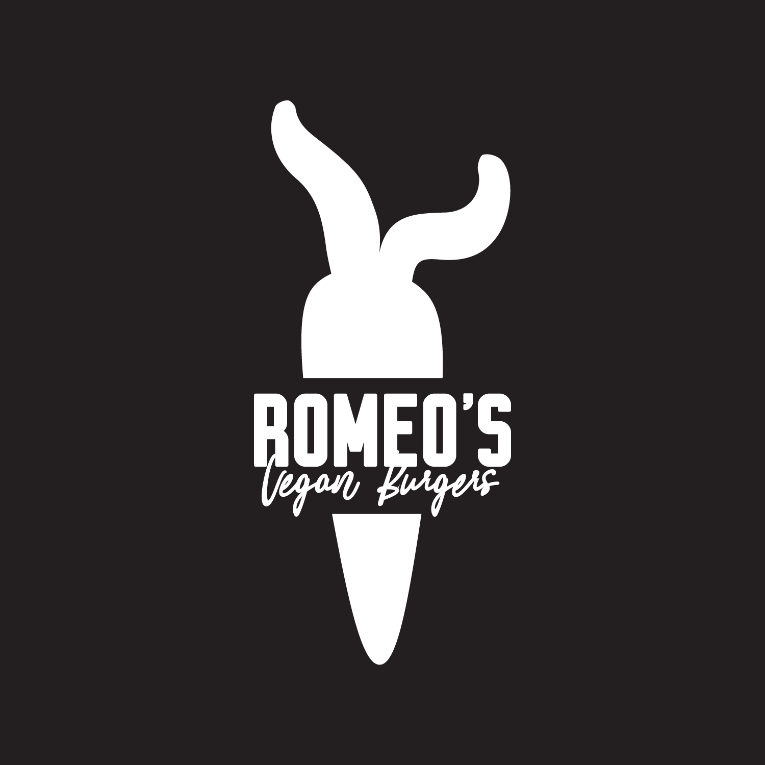 Secondary logo — black and white